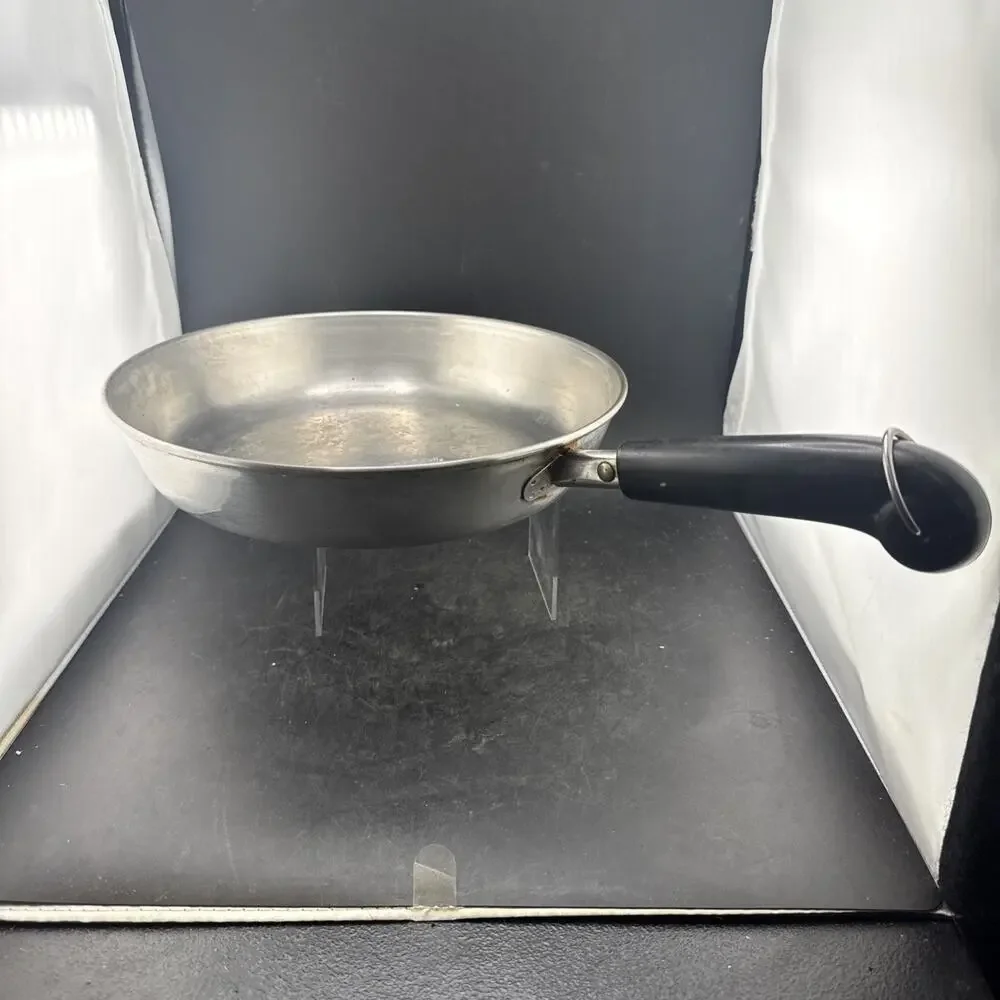 Vintage 1983 Revere Ware 10 In Skillet Fry Pan Stainless Steel Clinton ILL A83